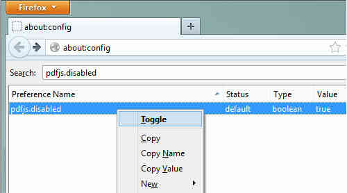 Cách bật trình đọc PDF trên Firefox