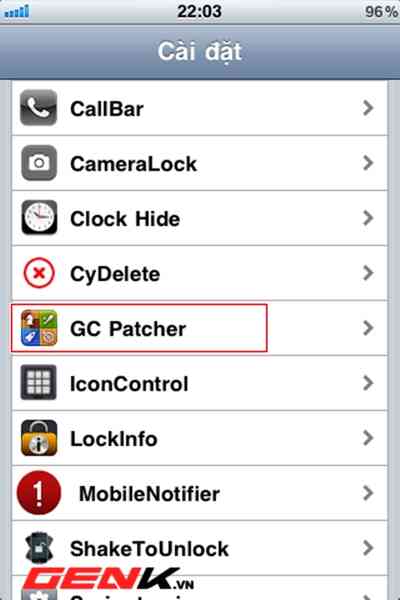 Cách cài đặt Game Center cho iPhone 3G.