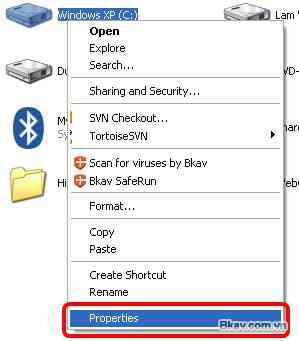 Cách chống phân mảnh cho ổ cứng Windows XP