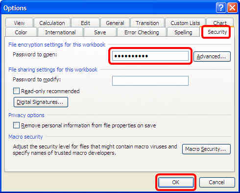 Cách đặt mật khẩu cho file Excel