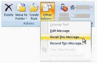 Lấy lại email đã gửi