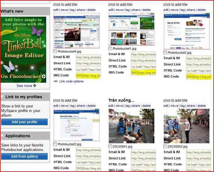 Cách post hình bằng host của photobucket.com