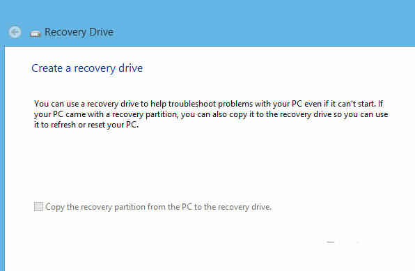 Recovery Drive