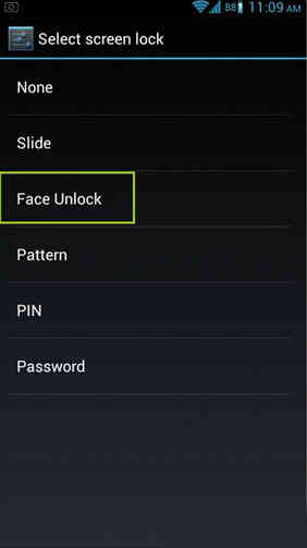 Cách tìm hiểu cấu hình Face Unlock trên Android 4.0