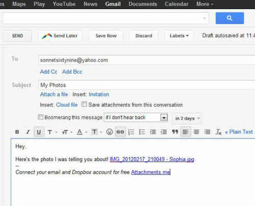 Cách gửi email đính kèm file với mọi dung lượng