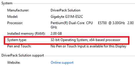 So sánh sự khác biệt giữa Window 32bit và 64bit