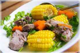 Cách canh ngô hầm xương