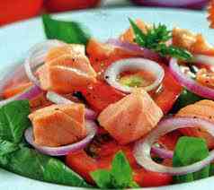 Cách làm cá hồi trộn