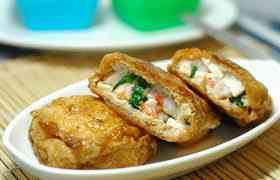 Cách làm đậu hũ bao tôm