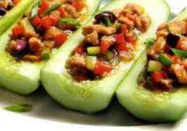 Cách làm dưa chuột hấp xốt thịt băm