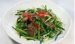 Cách làm gan xào hẹ