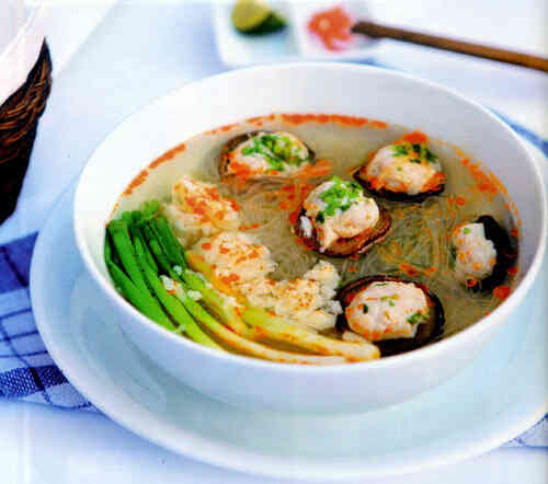 Cách làm miến thịt cua nấm thả