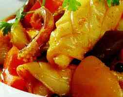 Cách làm mực xào ca ri