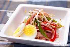 Cách làm salad giá đỗ thịt nguội