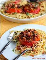 Cách làm Spaghetti cà chua nướng