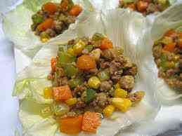 Cách làm thịt băm gói xà lách