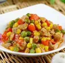 Cách làm thịt băm xào thập cẩm