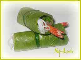 Cách làm tôm cuộn cải xanh