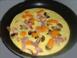 Cách làm trứng tráng pho mát và nấm