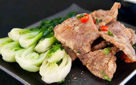 Thịt heo chiên muối ớt