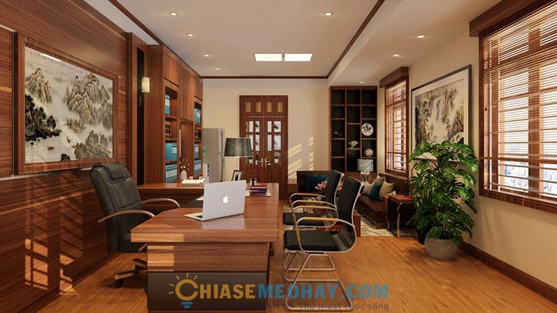 Thiết kế nội thất văn phòng giám đốc cần sang trọng nhưng vẫn thoải mái, gần gũi